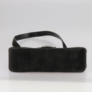 Salvatore Ferragamo Shoulder Bag Suede Black Auth hk1963-5