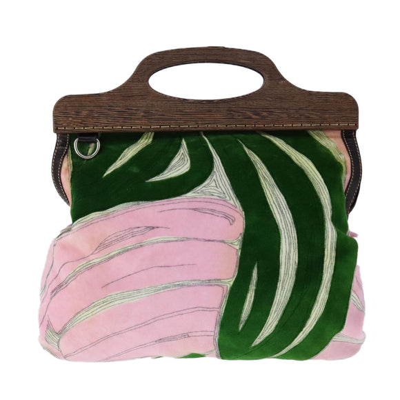 Miu Miu Hand Bag Suede 2way Pink Auth hk1964