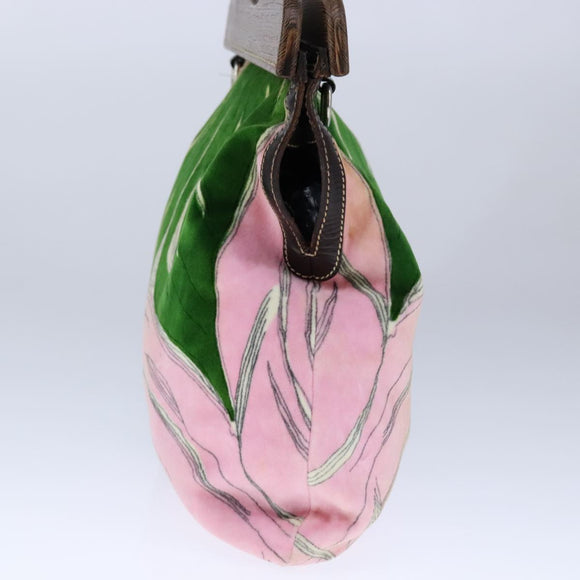 Miu Miu Hand Bag Suede 2way Pink Auth hk1964