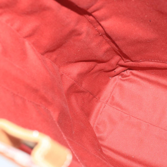 BURBERRY Blue Label Tote Bag Canvas Red Auth hk1973