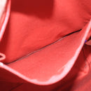 BURBERRY Blue Label Tote Bag Canvas Red Auth hk1973-12