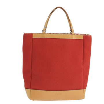 BURBERRY Blue Label Tote Bag Canvas Red Auth hk1973 - 0