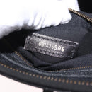 FENDI Hand Bag Leather 2way Black Gold Auth hk1976-27