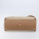 FENDI To joule Hand Bag Canvas 2way Gold Beige Auth hk1977-16
