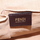 FENDI To joule Hand Bag Canvas 2way Gold Beige Auth hk1977-18