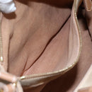 FENDI To joule Hand Bag Canvas 2way Gold Beige Auth hk1977-22