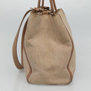 FENDI To joule Hand Bag Canvas 2way Gold Beige Auth hk1977-4