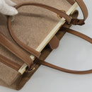 FENDI To joule Hand Bag Canvas 2way Gold Beige Auth hk1977-6