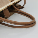 FENDI To joule Hand Bag Canvas 2way Gold Beige Auth hk1977-7