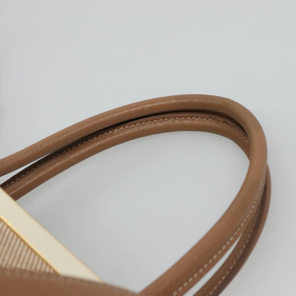 FENDI To joule Hand Bag Canvas 2way Gold Beige Auth hk1977