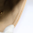 CHANEL Matelasse Chain Shoulder Bag Lamb Skin Beige Gold CC Auth hk1979-17