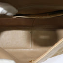 CHANEL Matelasse Chain Shoulder Bag Lamb Skin Beige Gold CC Auth hk1979-18
