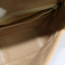 CHANEL Matelasse Chain Shoulder Bag Lamb Skin Beige Gold CC Auth hk1979-19