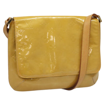 LOUIS VUITTON Monogram Vernis Thompson Street Bag Beige M91301 LV Auth hk1982