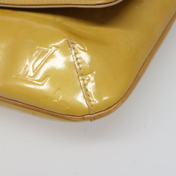 LOUIS VUITTON Monogram Vernis Thompson Street Bag Beige M91301 LV Auth hk1982