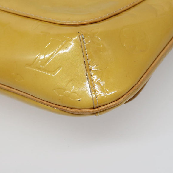 LOUIS VUITTON Monogram Vernis Thompson Street Bag Beige M91301 LV Auth hk1982