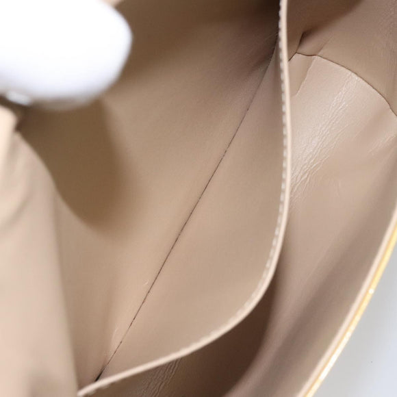 LOUIS VUITTON Monogram Vernis Thompson Street Bag Beige M91301 LV Auth hk1982