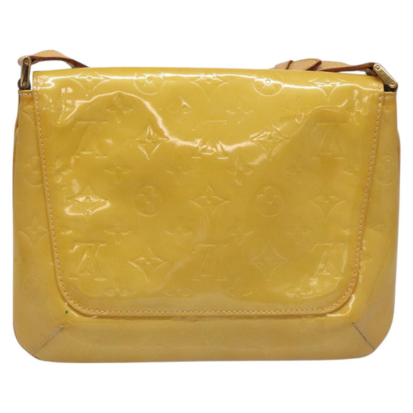 LOUIS VUITTON Monogram Vernis Thompson Street Bag Beige M91301 LV Auth hk1982
