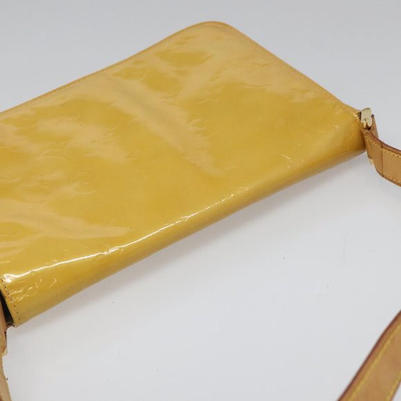 LOUIS VUITTON Monogram Vernis Thompson Street Bag Beige M91301 LV Auth hk1982