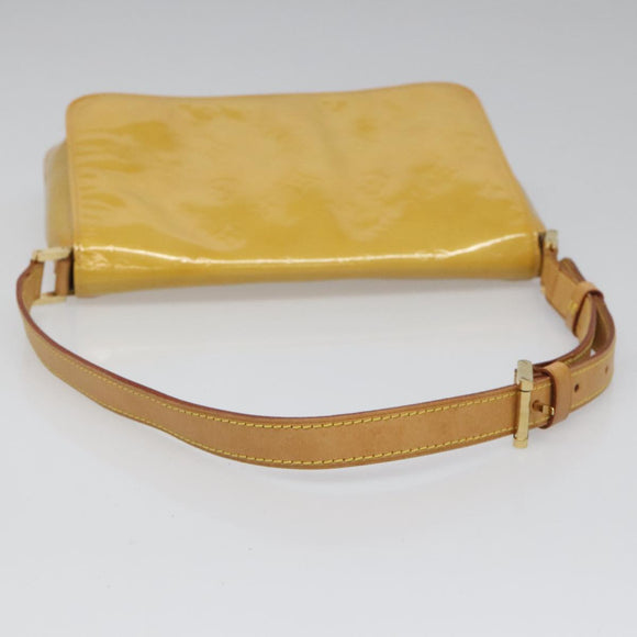 LOUIS VUITTON Monogram Vernis Thompson Street Bag Beige M91301 LV Auth hk1982