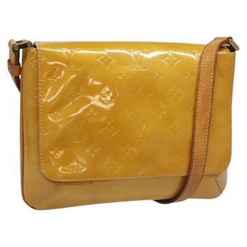 LOUIS VUITTON Monogram Vernis Thompson Street Bag Beige M91301 LV Auth hk1983