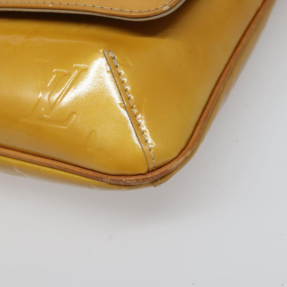 LOUIS VUITTON Monogram Vernis Thompson Street Bag Beige M91301 LV Auth hk1983