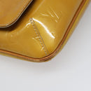 LOUIS VUITTON Monogram Vernis Thompson Street Bag Beige M91301 LV Auth hk1983-9