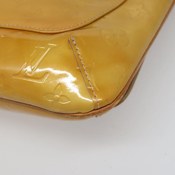 LOUIS VUITTON Monogram Vernis Thompson Street Bag Beige M91301 LV Auth hk1983