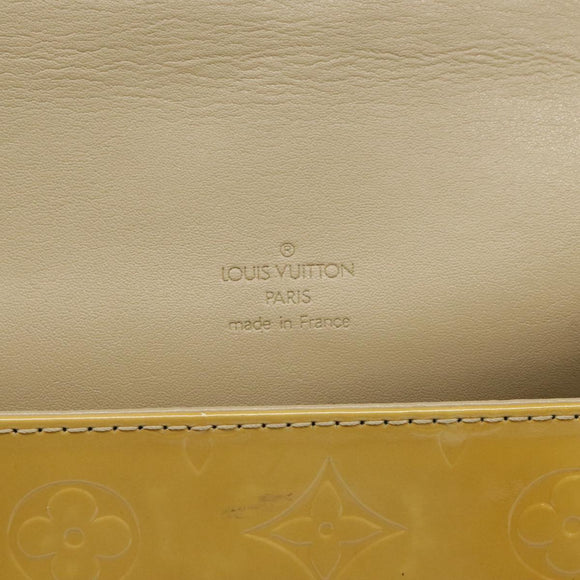 LOUIS VUITTON Monogram Vernis Thompson Street Bag Beige M91301 LV Auth hk1983