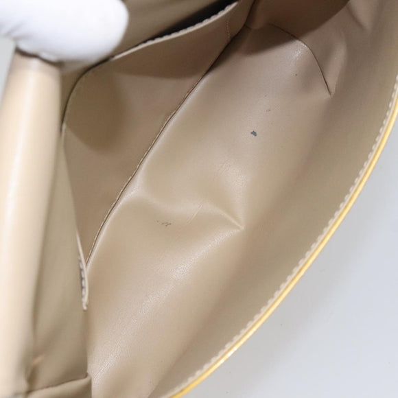 LOUIS VUITTON Monogram Vernis Thompson Street Bag Beige M91301 LV Auth hk1983