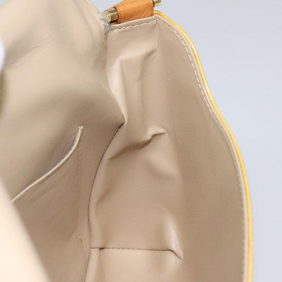 LOUIS VUITTON Monogram Vernis Thompson Street Bag Beige M91301 LV Auth hk1983