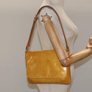 LOUIS VUITTON Monogram Vernis Thompson Street Bag Beige M91301 LV Auth hk1983-21