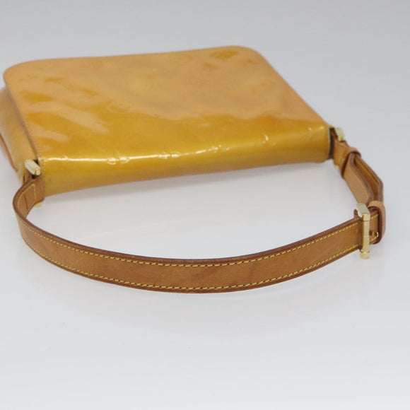 LOUIS VUITTON Monogram Vernis Thompson Street Bag Beige M91301 LV Auth hk1983