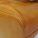 LOUIS VUITTON Monogram Vernis Houston Hand Bag Beige M91004 LV Auth hk1984-15