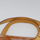 LOUIS VUITTON Monogram Vernis Houston Hand Bag Beige M91004 LV Auth hk1984-8