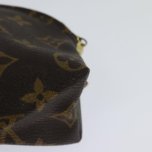 LOUIS VUITTON Monogram Pochette Cosmetic PM Cosmetic Pouch M47515 LV Auth hk2001