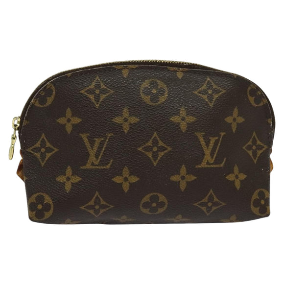 LOUIS VUITTON Monogram Pochette Cosmetic PM Cosmetic Pouch M47515 LV Auth hk2001