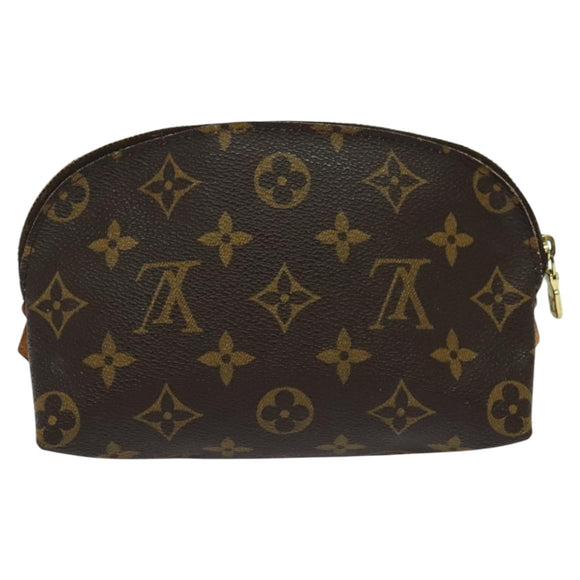 LOUIS VUITTON Monogram Pochette Cosmetic PM Cosmetic Pouch M47515 LV Auth hk2001