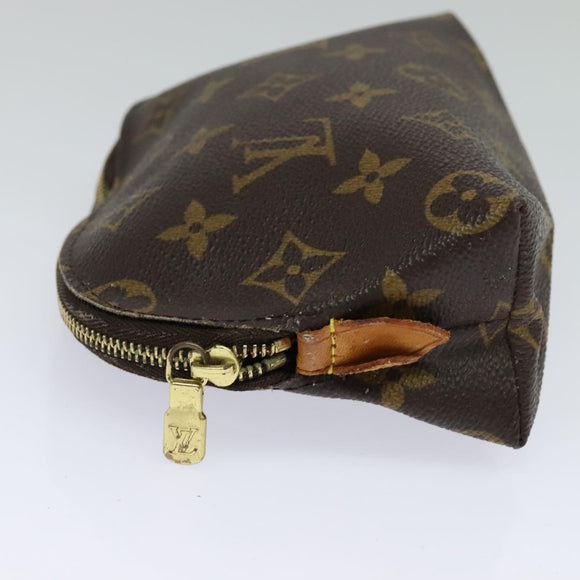 LOUIS VUITTON Monogram Pochette Cosmetic PM Cosmetic Pouch M47515 LV Auth hk2001