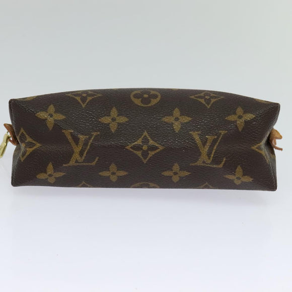 LOUIS VUITTON Monogram Pochette Cosmetic PM Cosmetic Pouch M47515 LV Auth hk2001