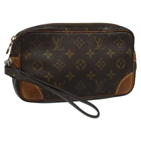 LOUIS VUITTON Monogram Marly Dragonne PM Clutch Bag M51827 LV Auth hk2007