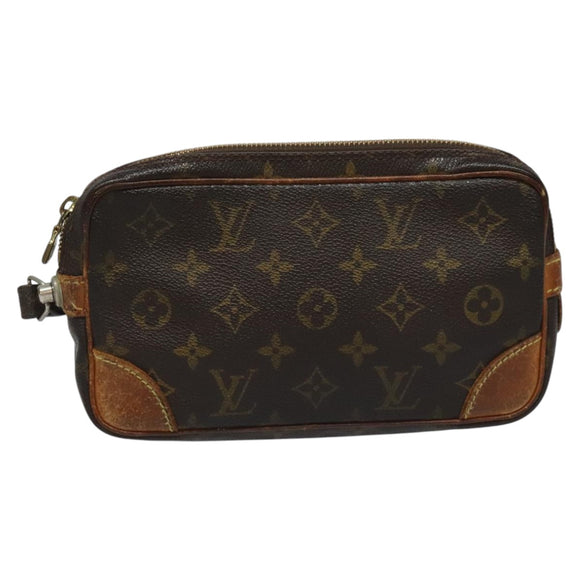 LOUIS VUITTON Monogram Marly Dragonne PM Clutch Bag M51827 LV Auth hk2007