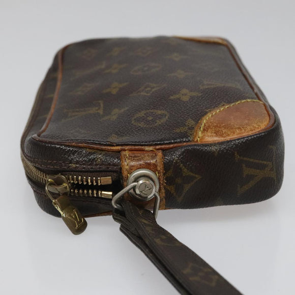 LOUIS VUITTON Monogram Marly Dragonne PM Clutch Bag M51827 LV Auth hk2007