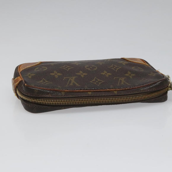 LOUIS VUITTON Monogram Marly Dragonne PM Clutch Bag M51827 LV Auth hk2007
