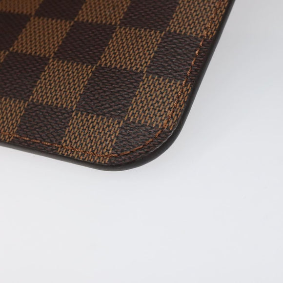 LOUIS VUITTON Damier Ebene Neverfull MM Pouch Accessory Pouch LV Auth hk2018V