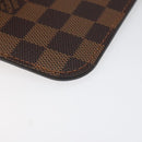 LOUIS VUITTON Damier Ebene Neverfull MM Pouch Accessory Pouch LV Auth hk2018V-16