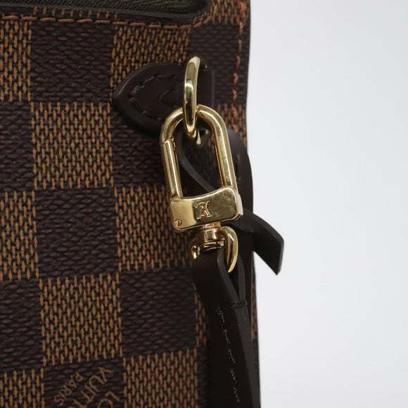 LOUIS VUITTON Damier Ebene Neverfull MM Pouch Accessory Pouch LV Auth hk2018V