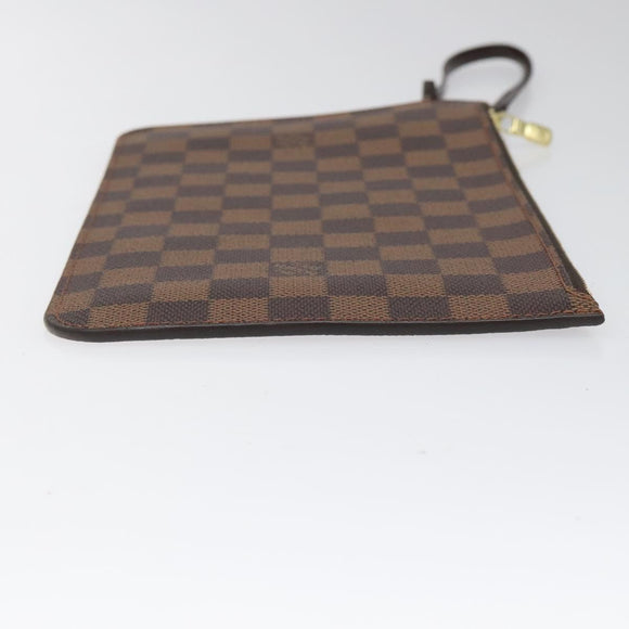 LOUIS VUITTON Damier Ebene Neverfull MM Pouch Accessory Pouch LV Auth hk2018V