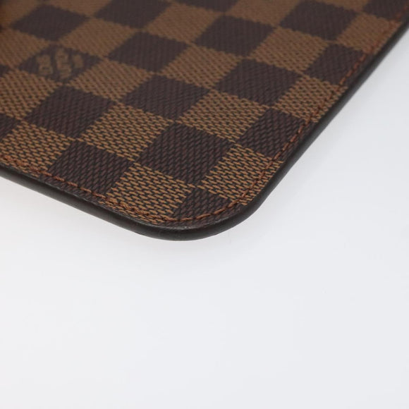 LOUIS VUITTON Damier Ebene Neverfull MM Pouch Accessory Pouch LV Auth hk2018V