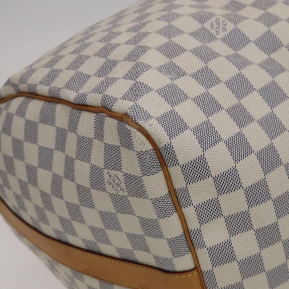 LOUIS VUITTON Damier Azur Keepall Bandouliere 55 Boston Bag N41429 Auth hk2021